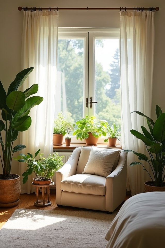nature inspired bedroom oasis