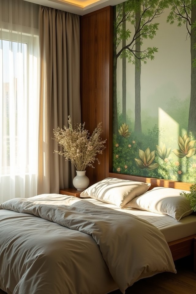 nature inspired bedroom retreat