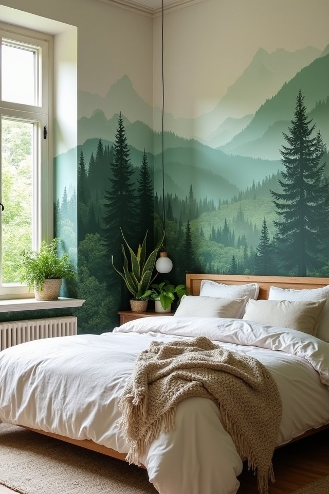 nature inspired bedroom transformation