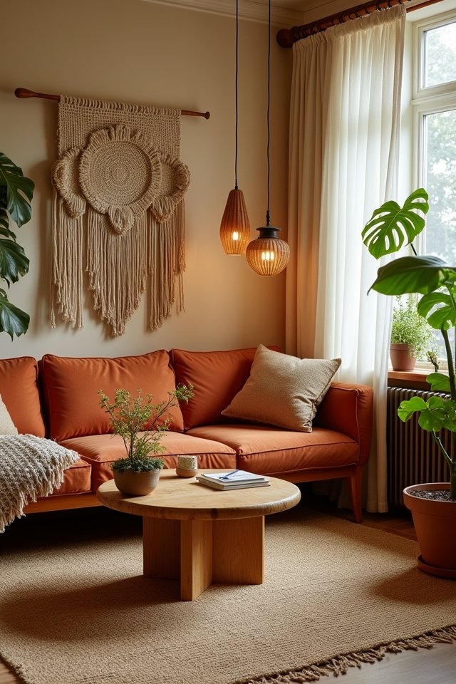 nature inspired cozy living