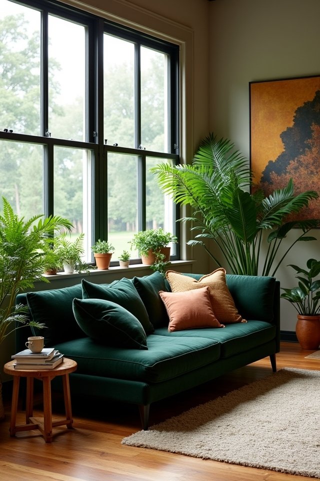 nature inspired cozy living