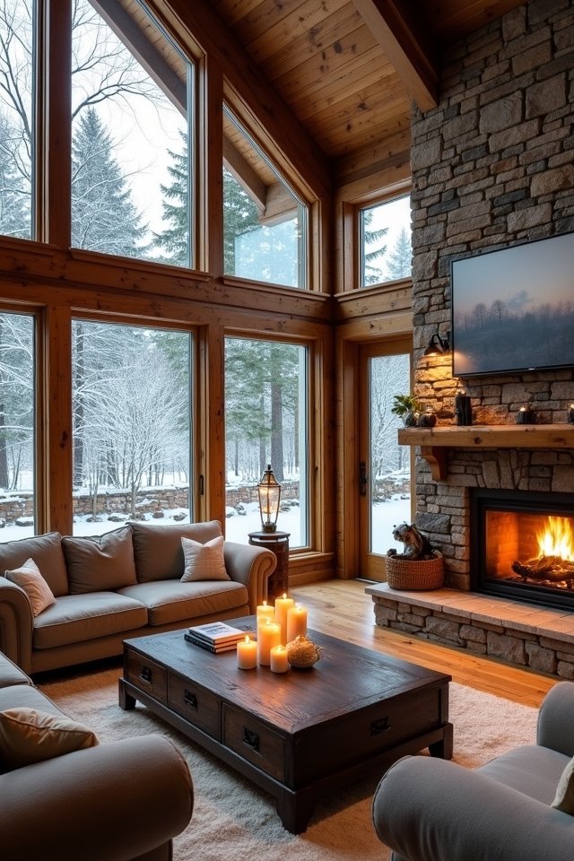 nature inspired cozy living
