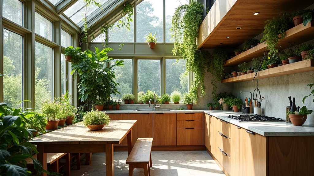 nature inspired culinary greenhouse design