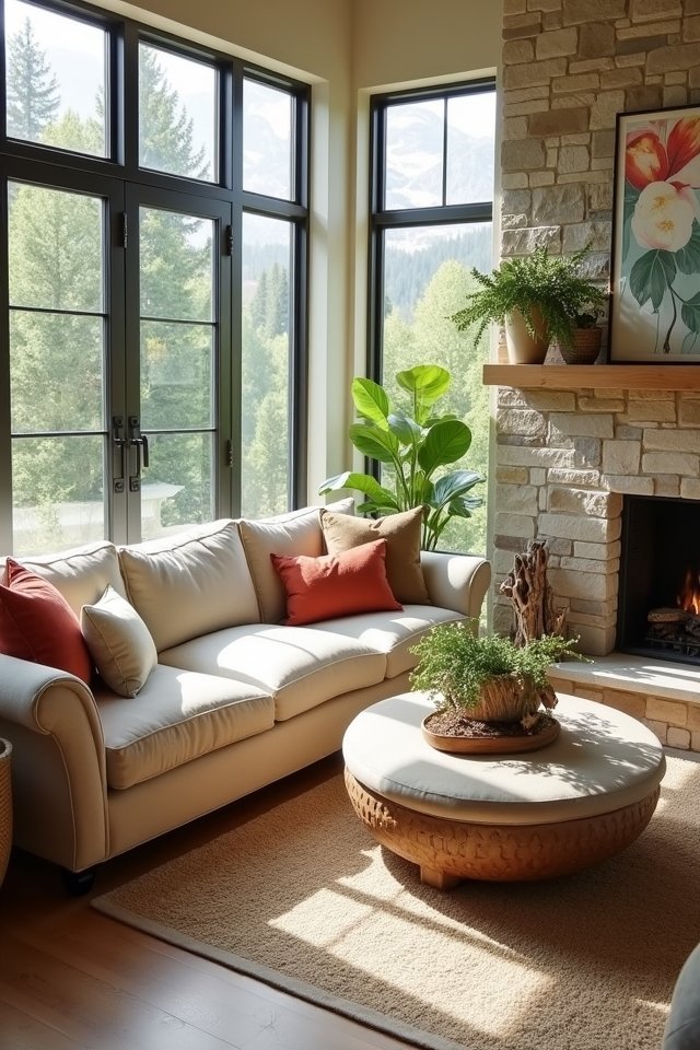 nature inspired indoor relaxation
