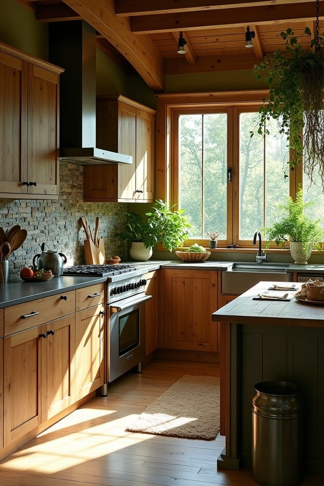 nature inspired kitchen colors