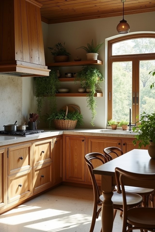 nature inspired kitchen makeover