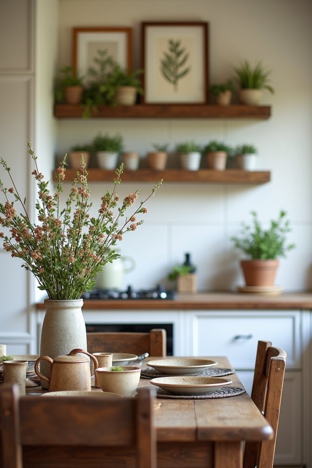 nature inspired kitchen wall art