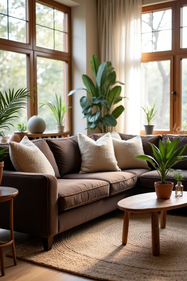nature inspired living room decor