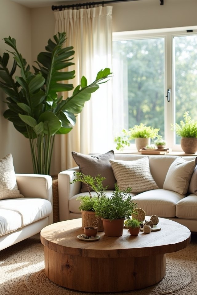 nature inspired living room decor