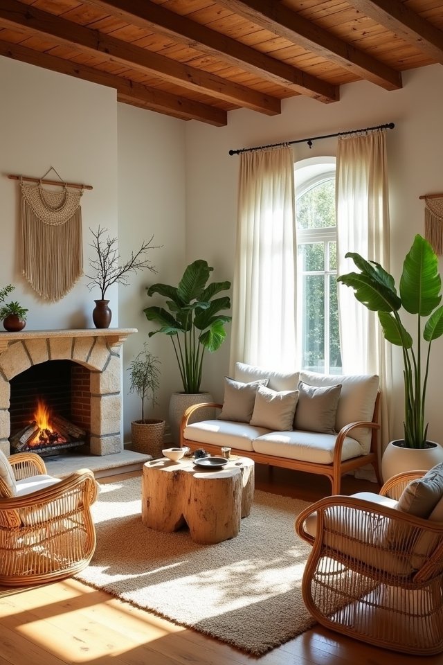 nature inspired living room decor