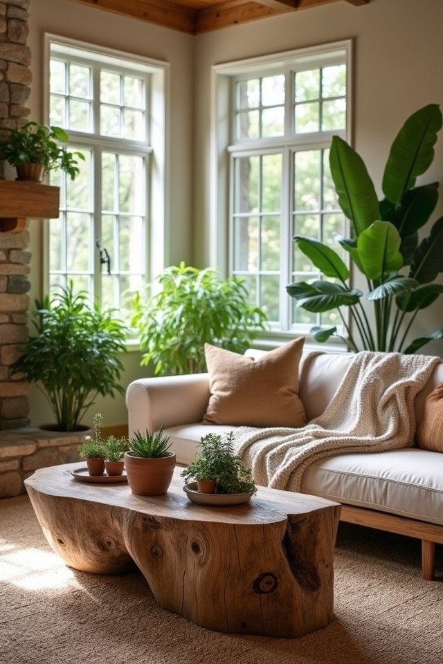 nature inspired living room design
