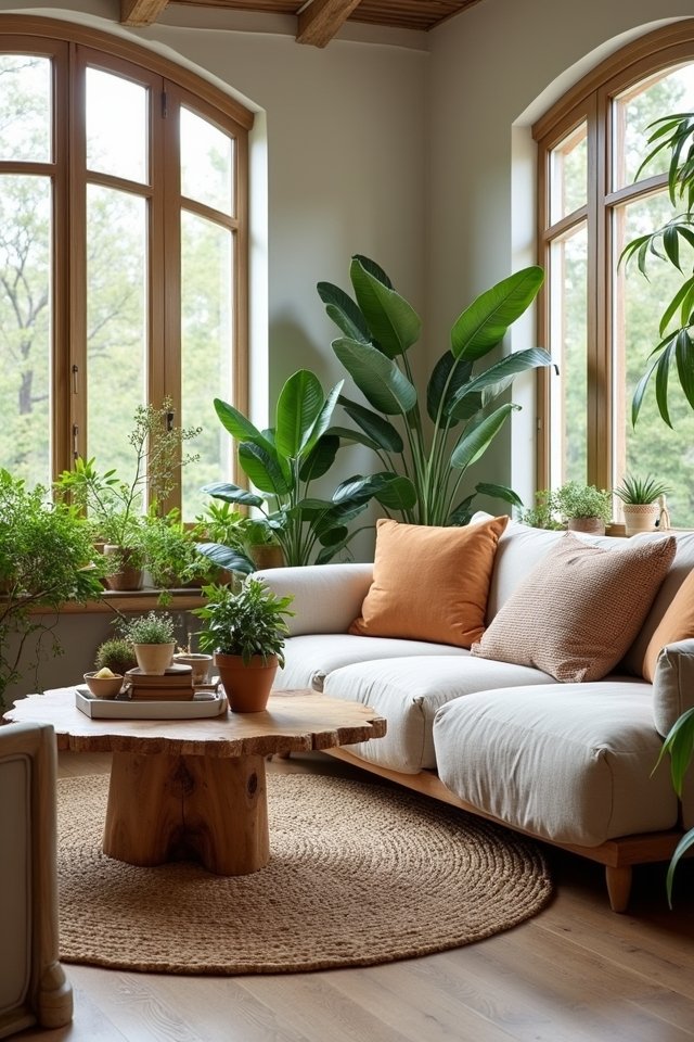 nature inspired living room design