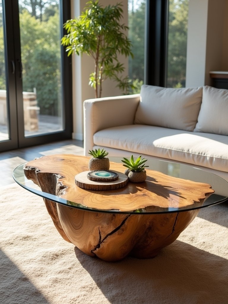nature inspired living room tables