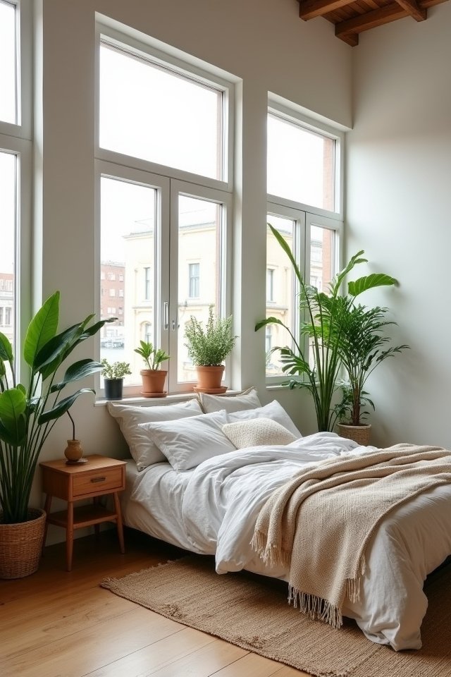 nature inspired loft bedroom oasis