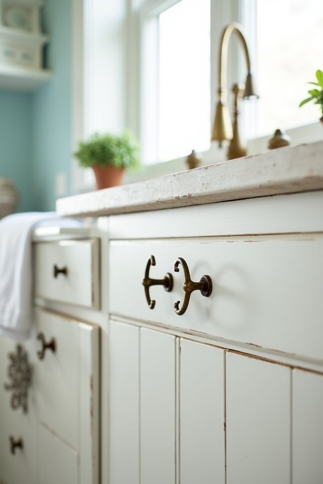nautical vintage brass pulls