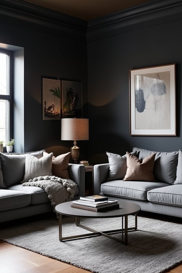 navy and charcoal sophistication