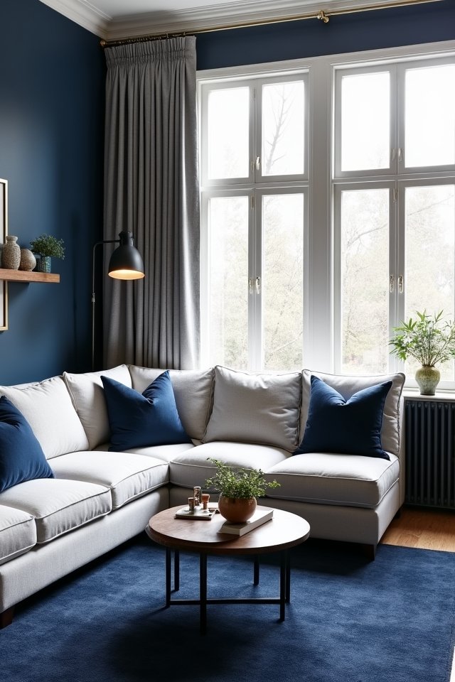 navy and grey elegance