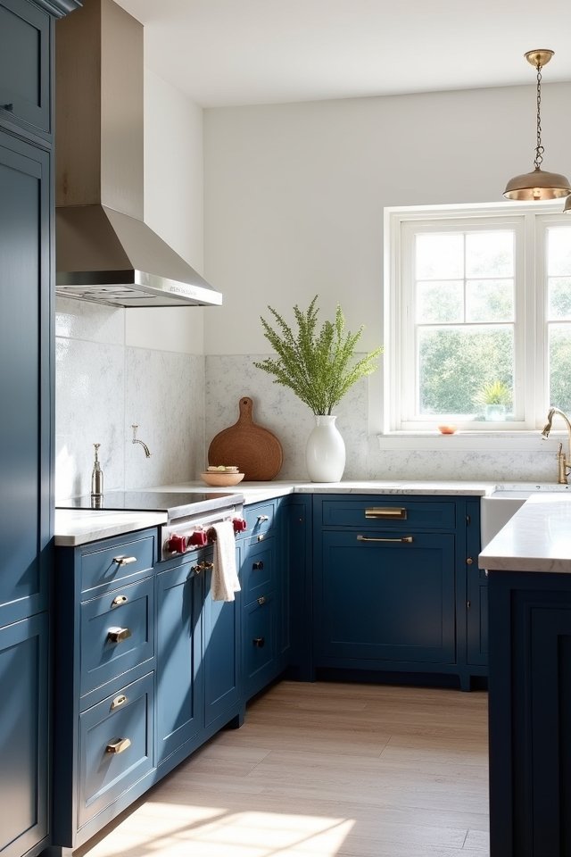 navy and white elegance