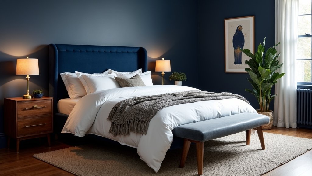 navy bedroom decor ideas