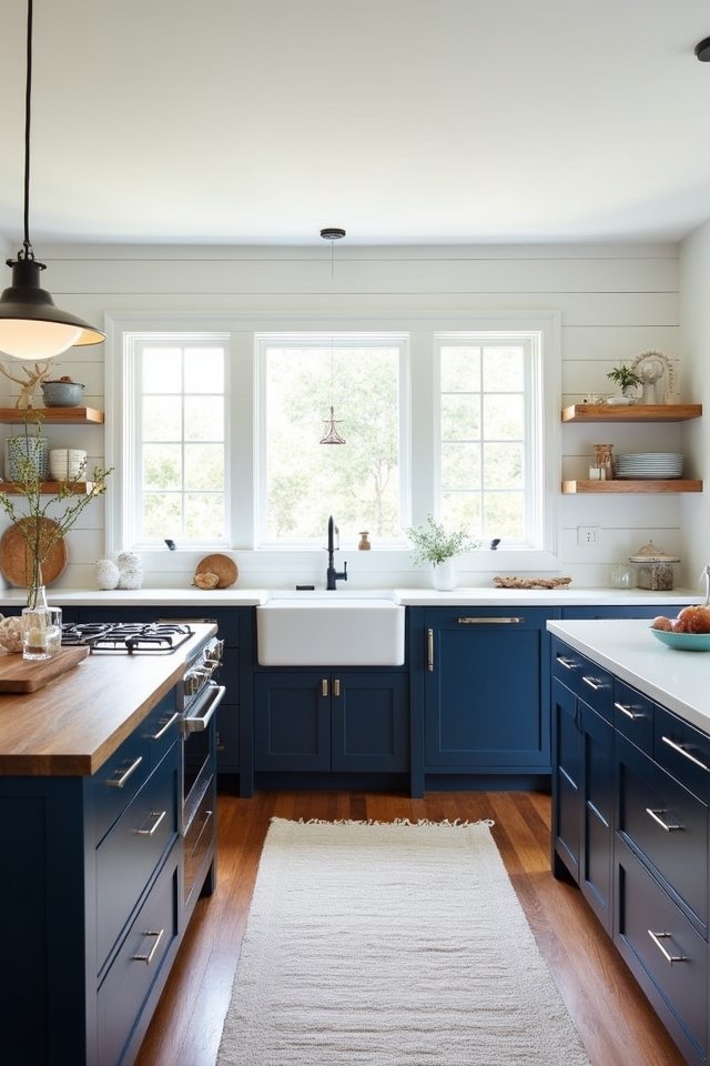 navy blue coastal charm