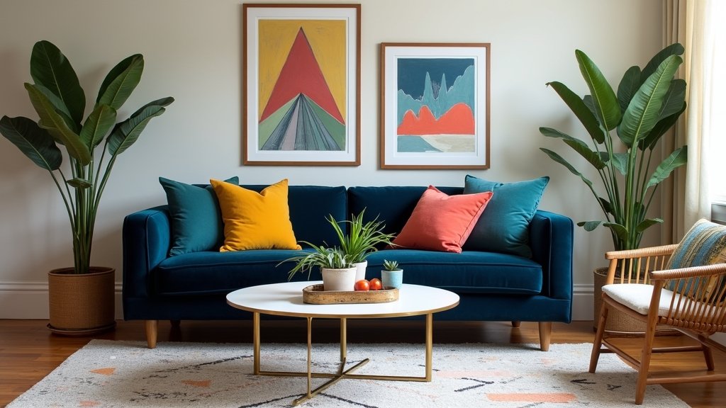 navy blue couch inspiration