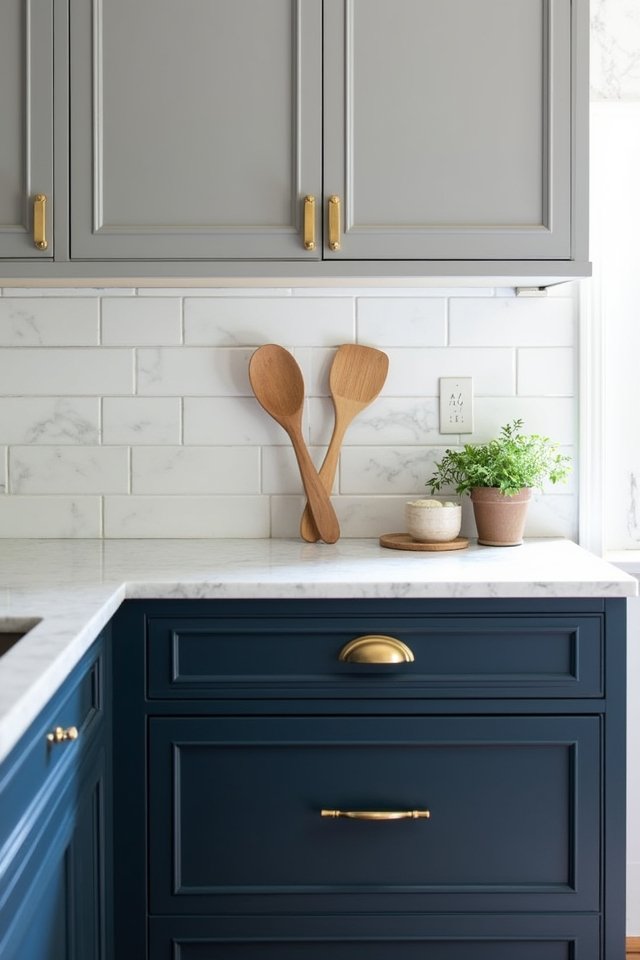 navy blue soft gray elegance