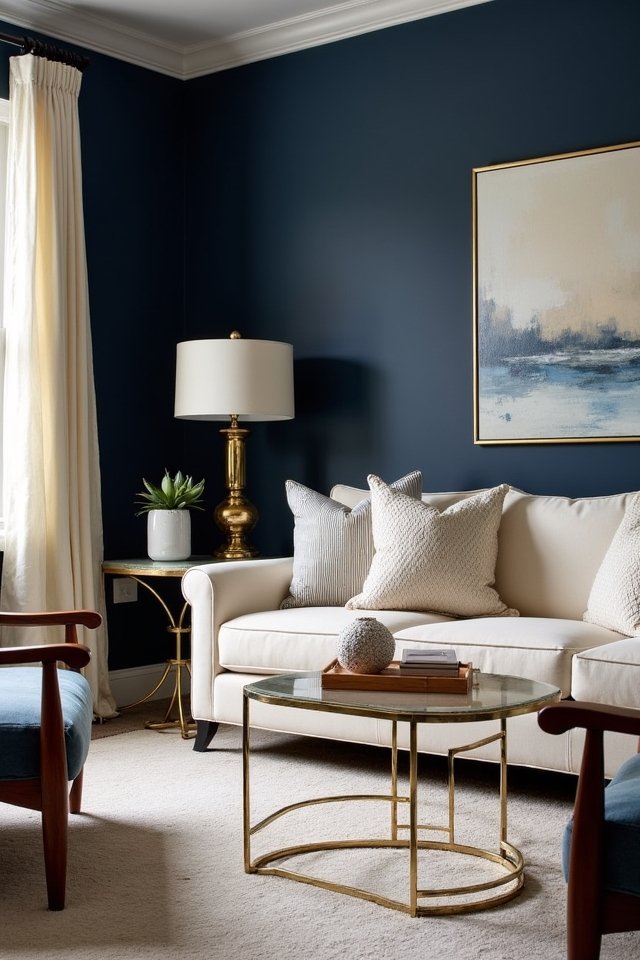 navy blue sophistication and elegance