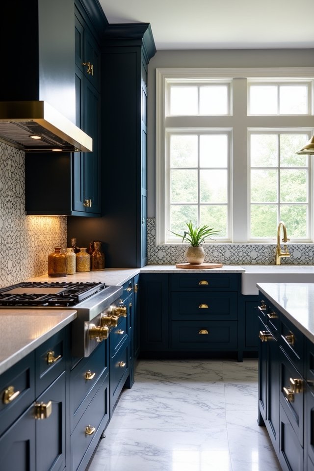 navy elegance with gold