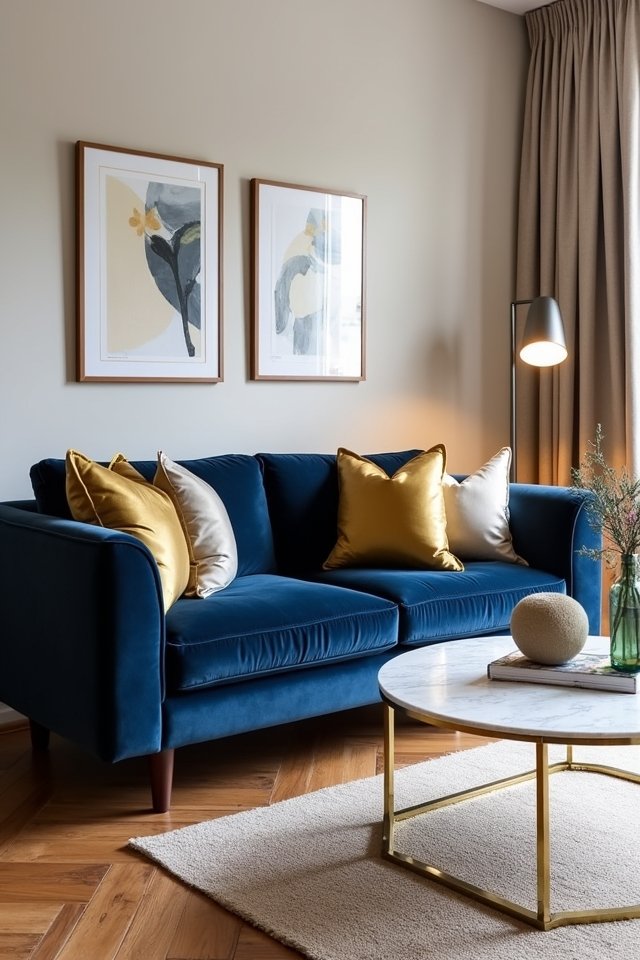 navy sofa elegance transformed