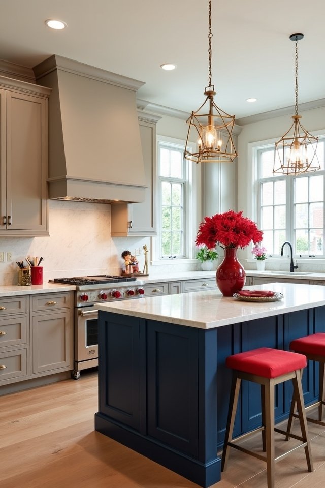 neutral palette with accents