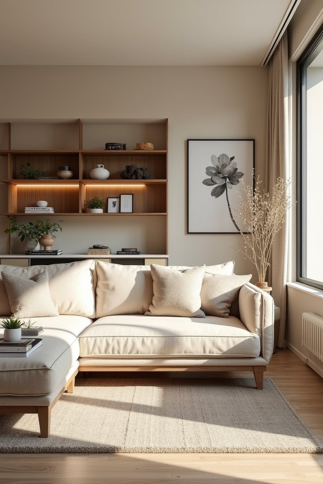 neutral tones for cozy elegance