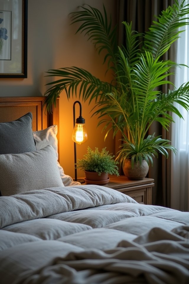 nightstand plants enhance relaxation