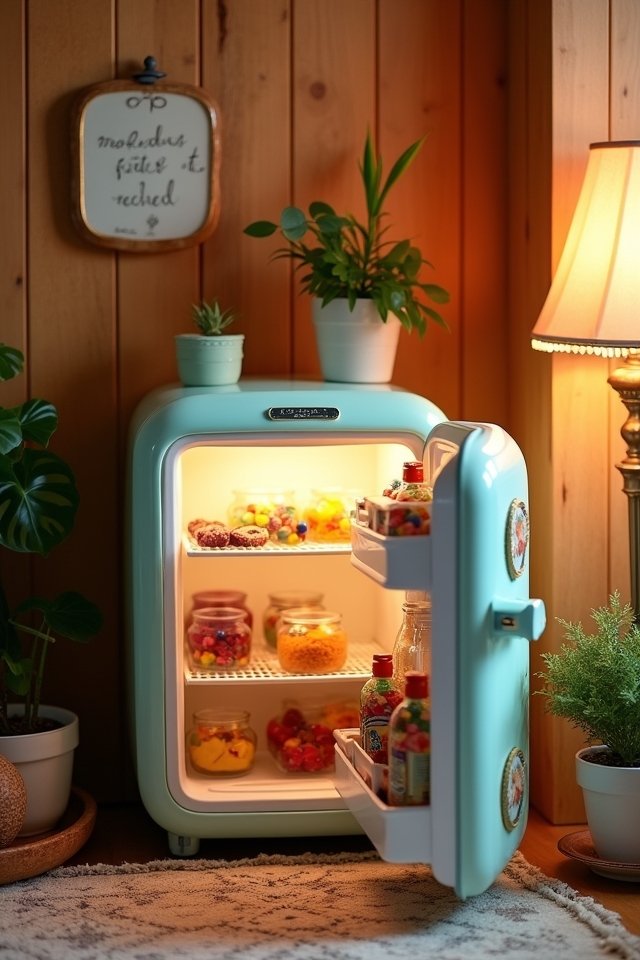 nostalgic retro mini fridges