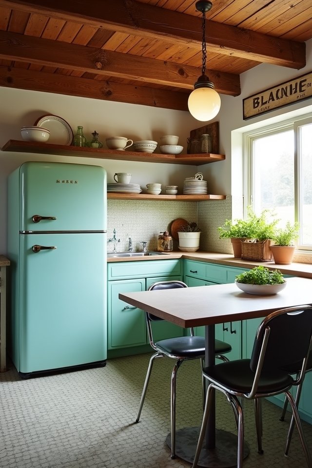 nostalgic vintage kitchen accents