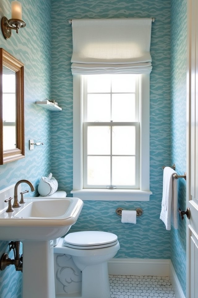 ocean inspired bathroom retreat