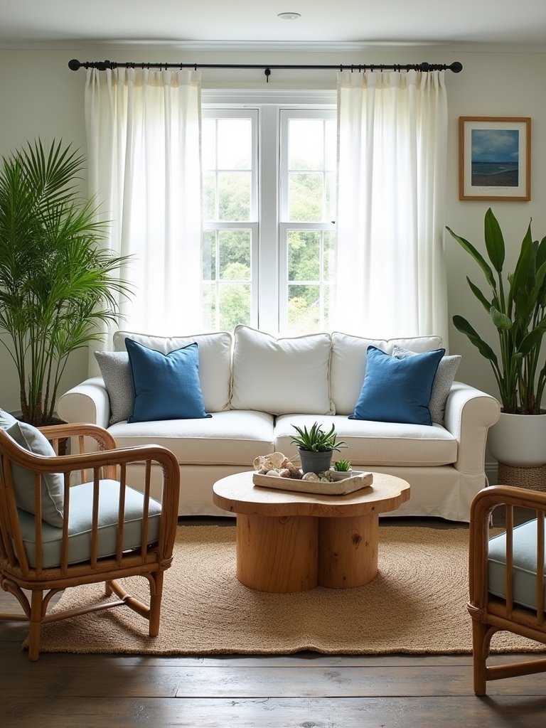 ocean inspired indoor greenery