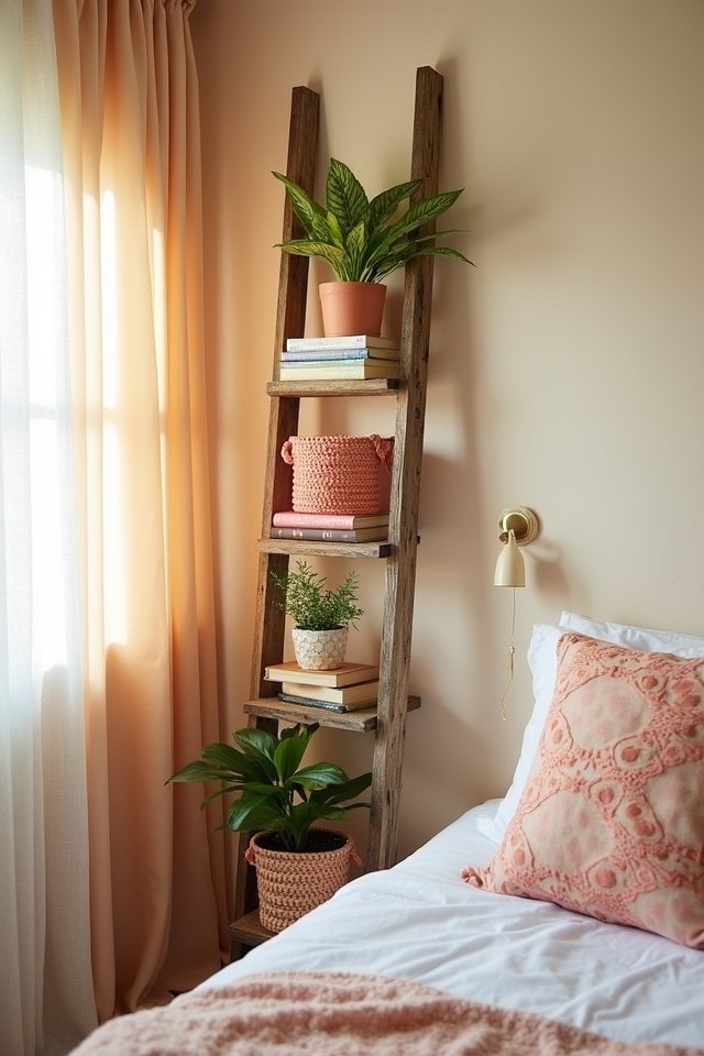 old ladder storage transformation