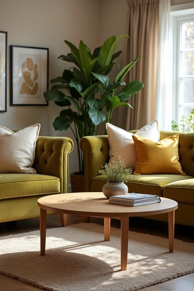 olive green furniture transformation