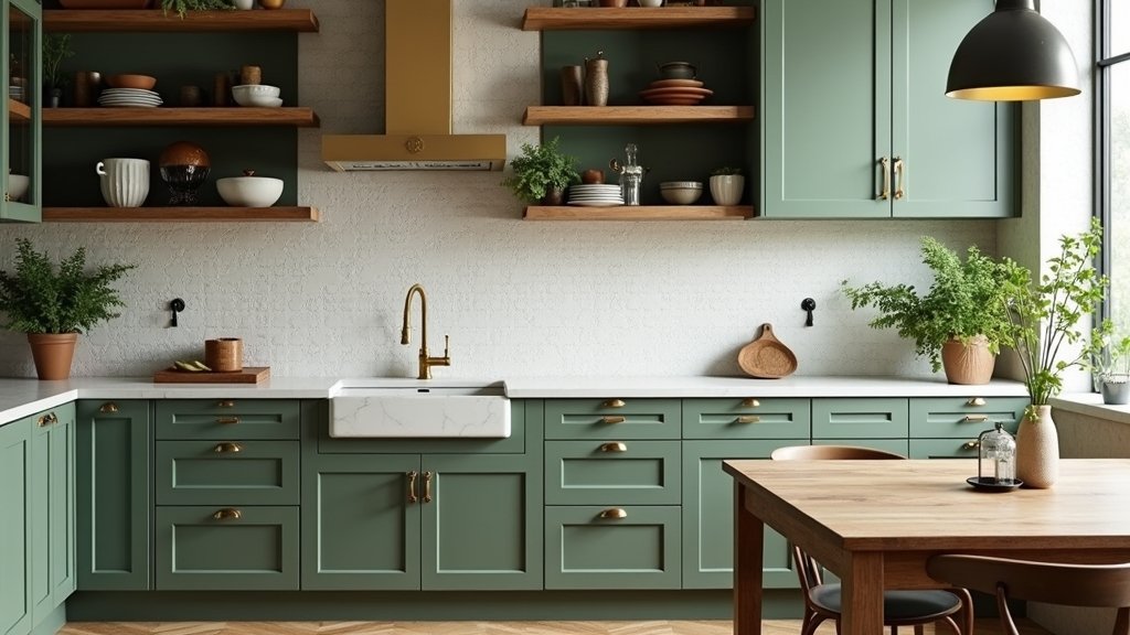 olive green kitchen inspiration