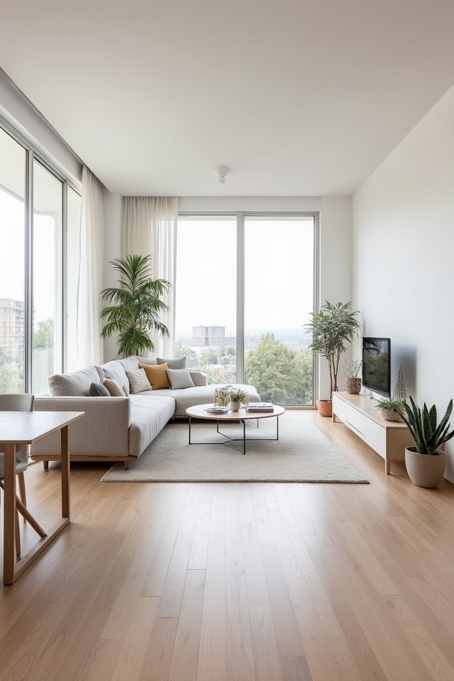 open airy connected living