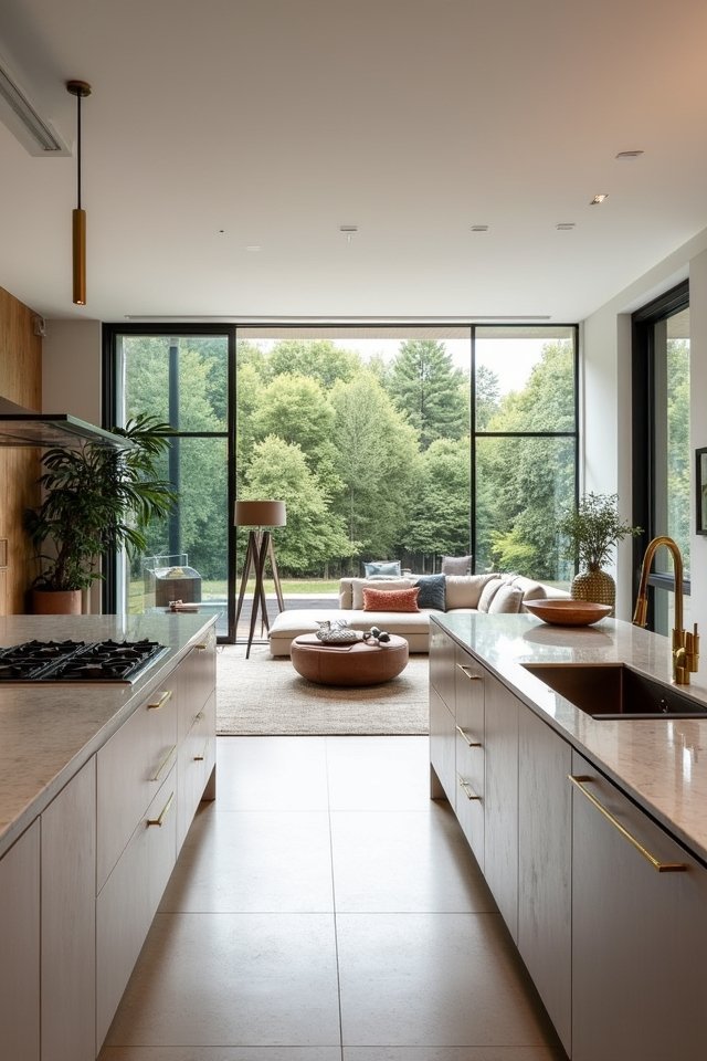 open concept living design