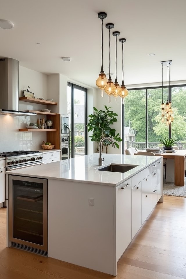 open concept living spaces