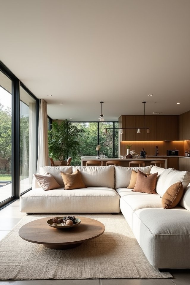 open concept living spaces