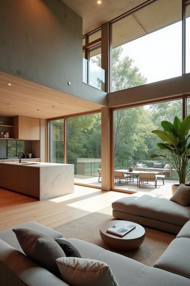 open concept vibrant sanctuary