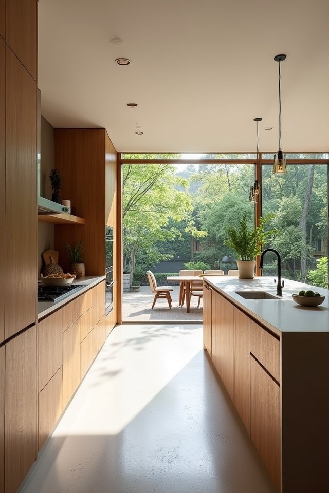 open layout kitchen flow