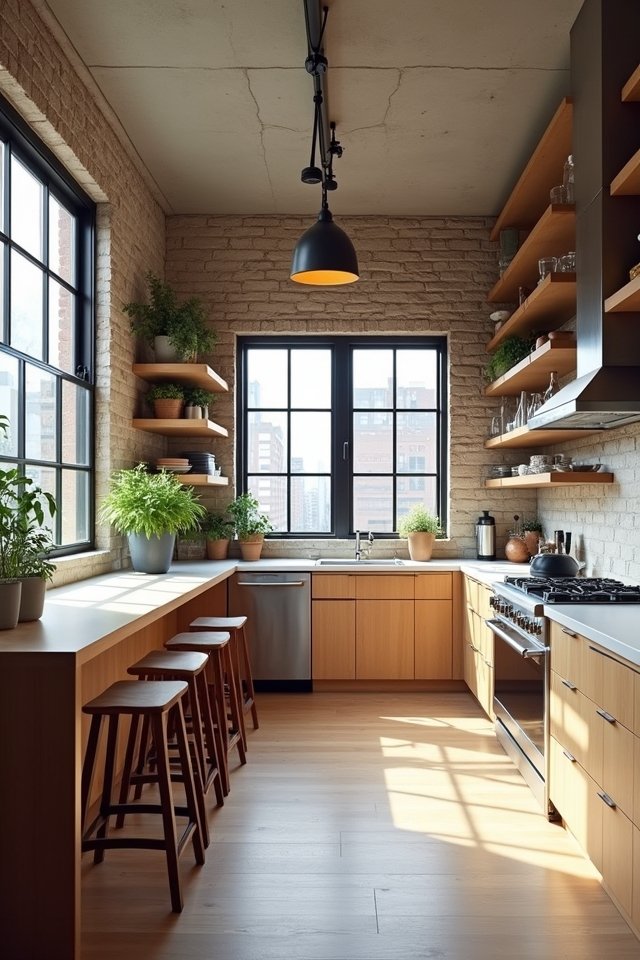 open shelving enhances space