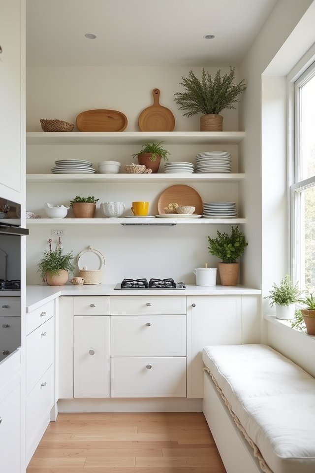 open shelving for creativity