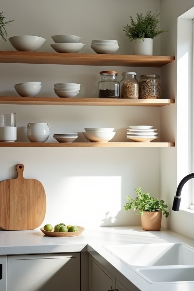 open shelving for creativity