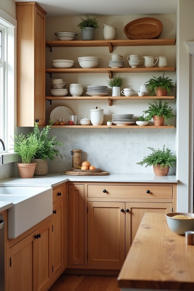 open shelving for style