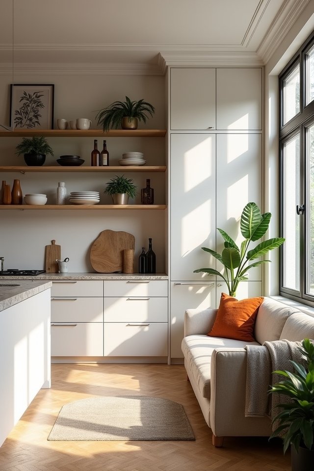 open shelving for style